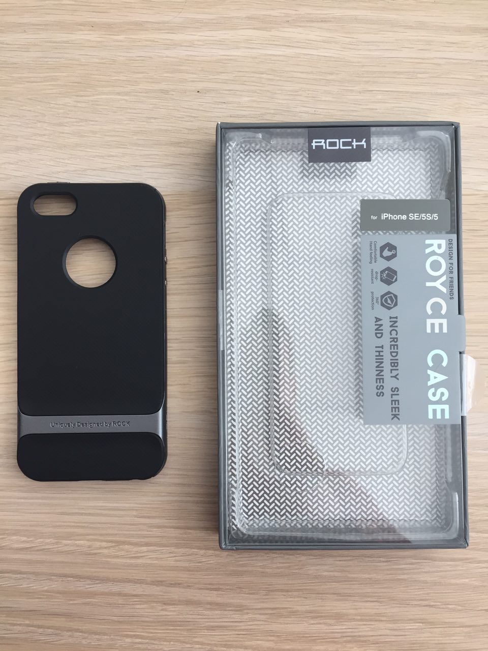 Чехол-накладка Rock Royce Case для iPhone 5/5s/SE серый 